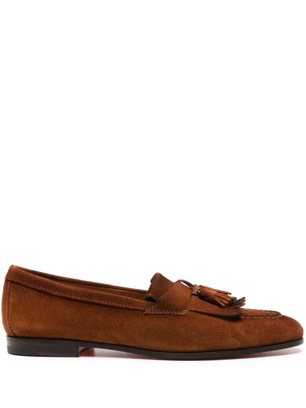 tassel-detail suede loafers - 1