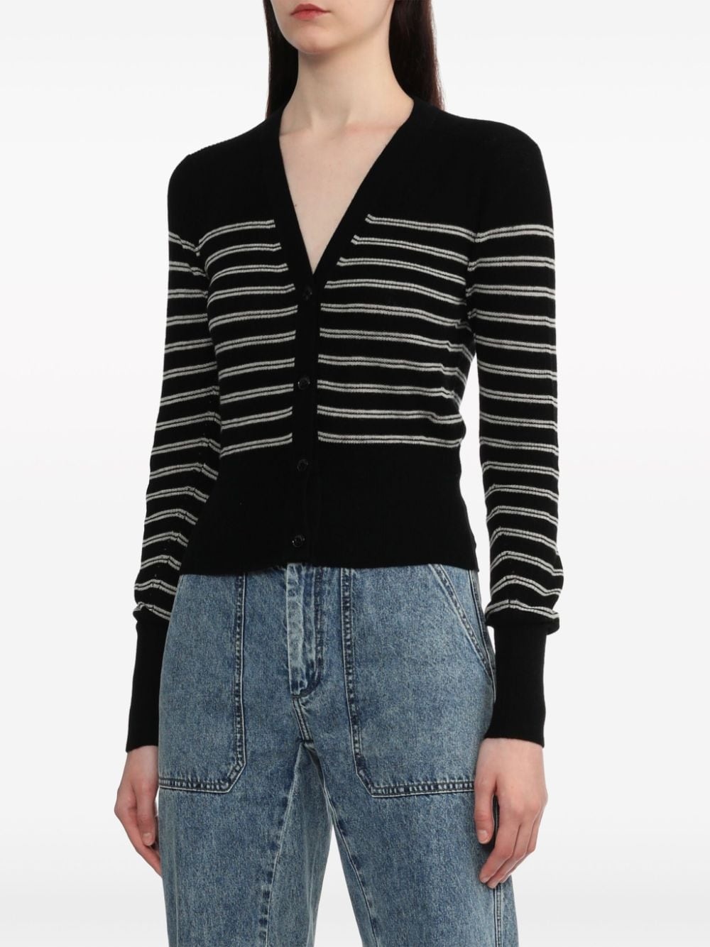 Bree striped wool cardigan - 3
