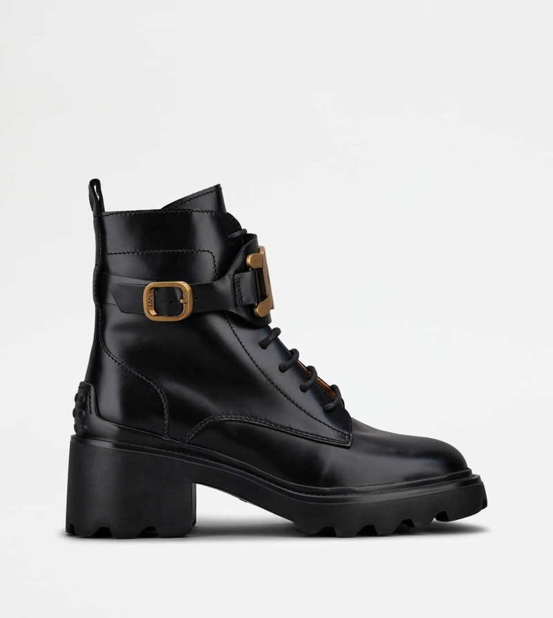 KATE ANKLE BOOTS IN LEATHER - BLACK 1