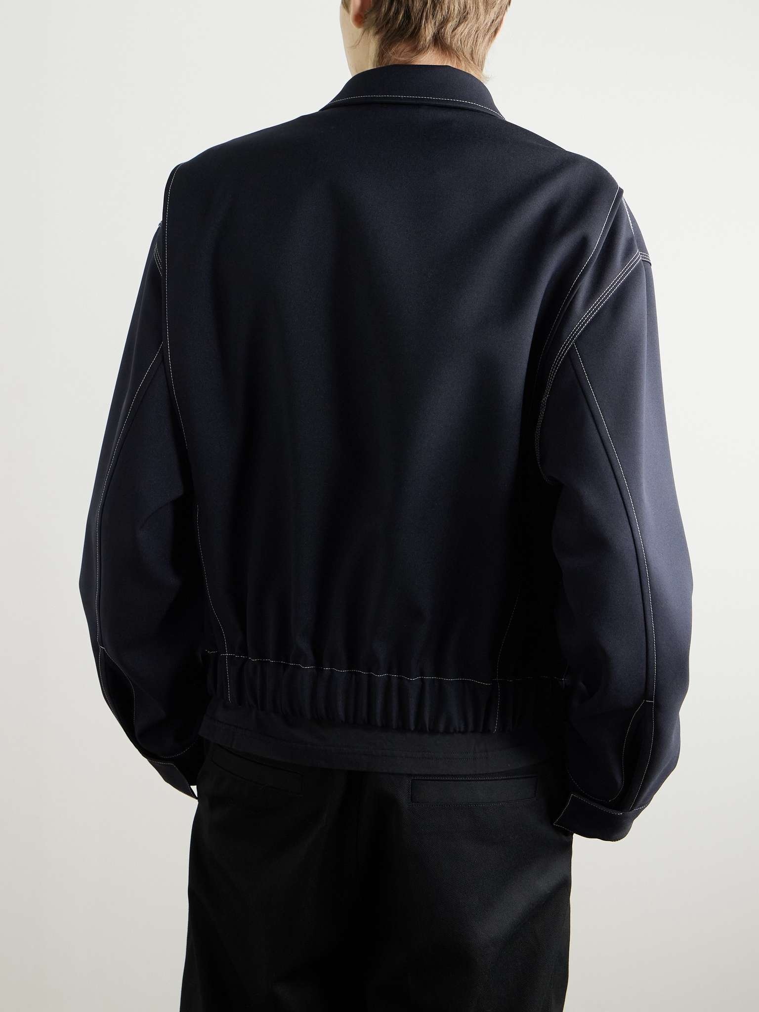 Jil Sander Recycled-Gabardine Blouson Jacket | REVERSIBLE