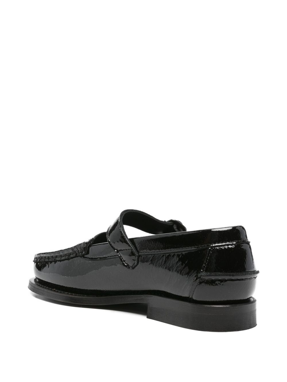 Blanquer crinkled glossy loafers - 3