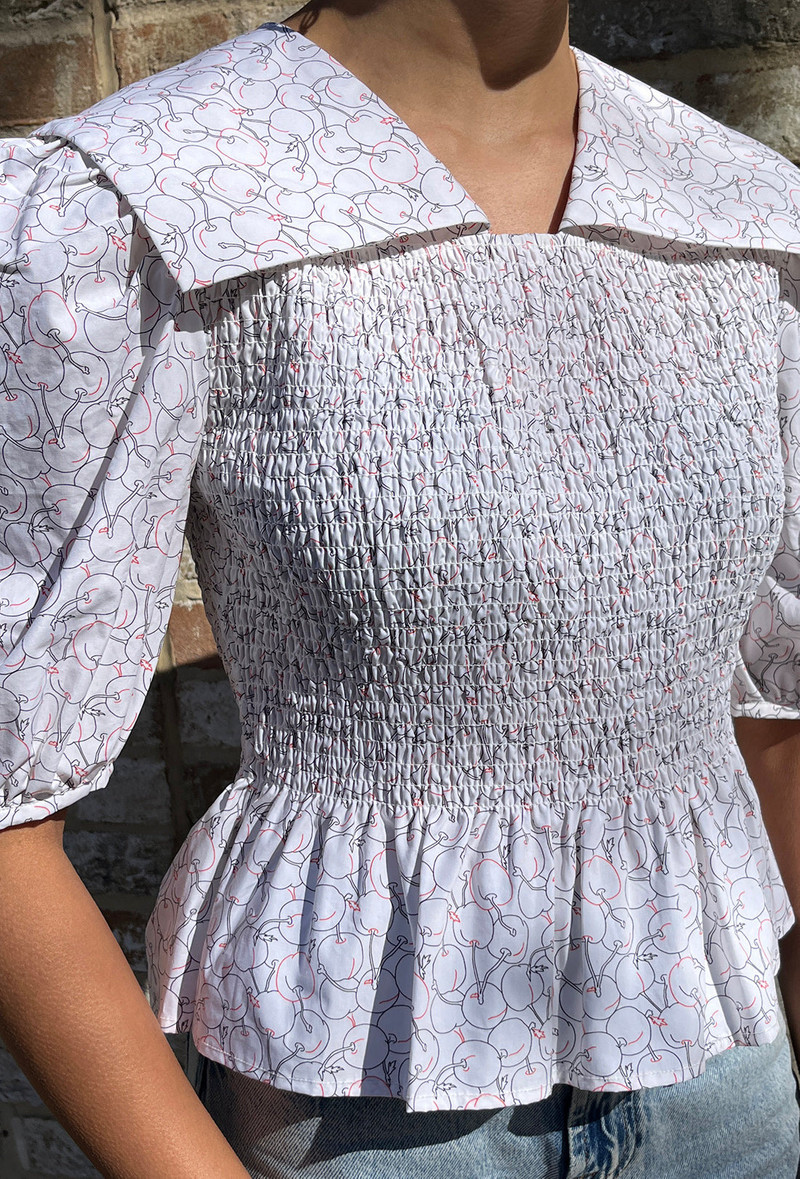 Rowan Blouse - Cherry 1