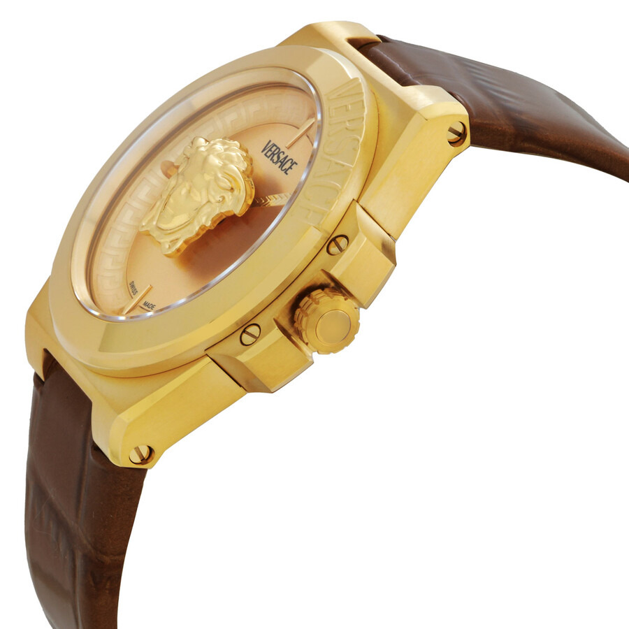 Versace Hera Quartz Gold Dial Ladies Watch VE8D00224 - 2