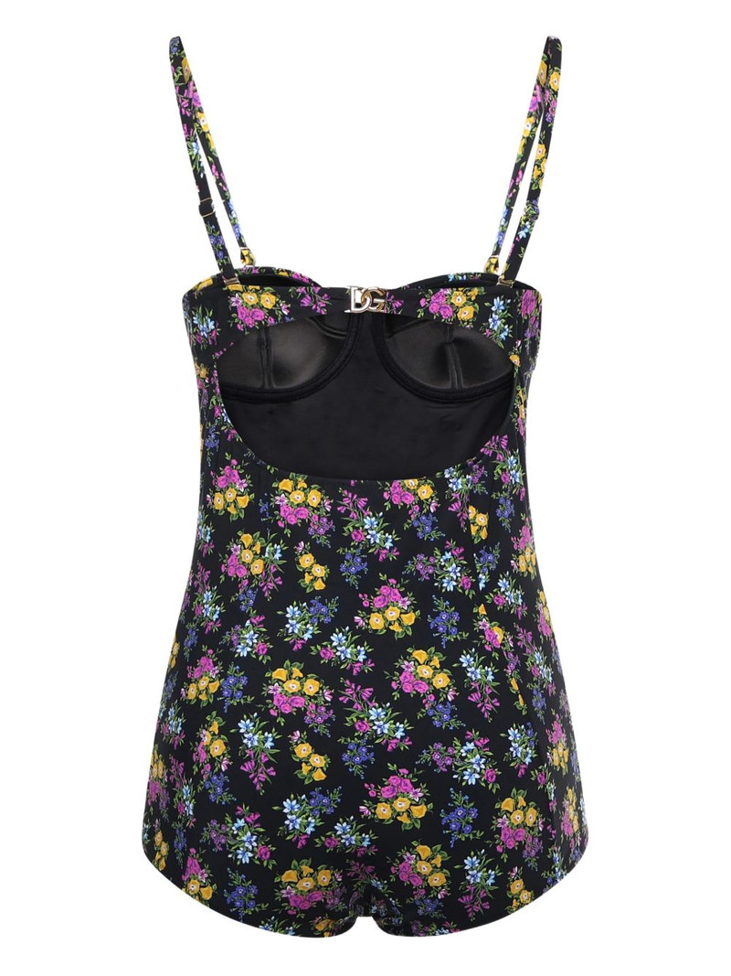 Dolce & Gabbana floral-print swimsuit outlook