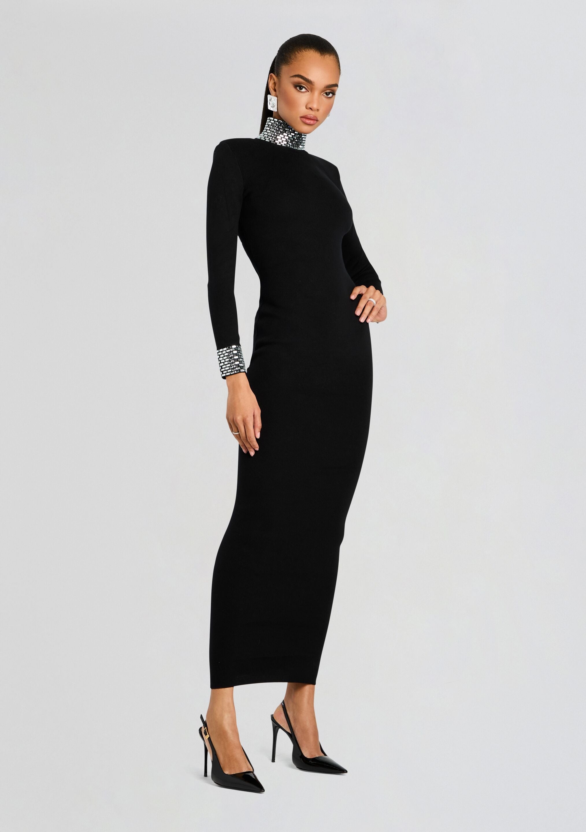 MONROE EMBELLISHED KNIT DRESS - 3