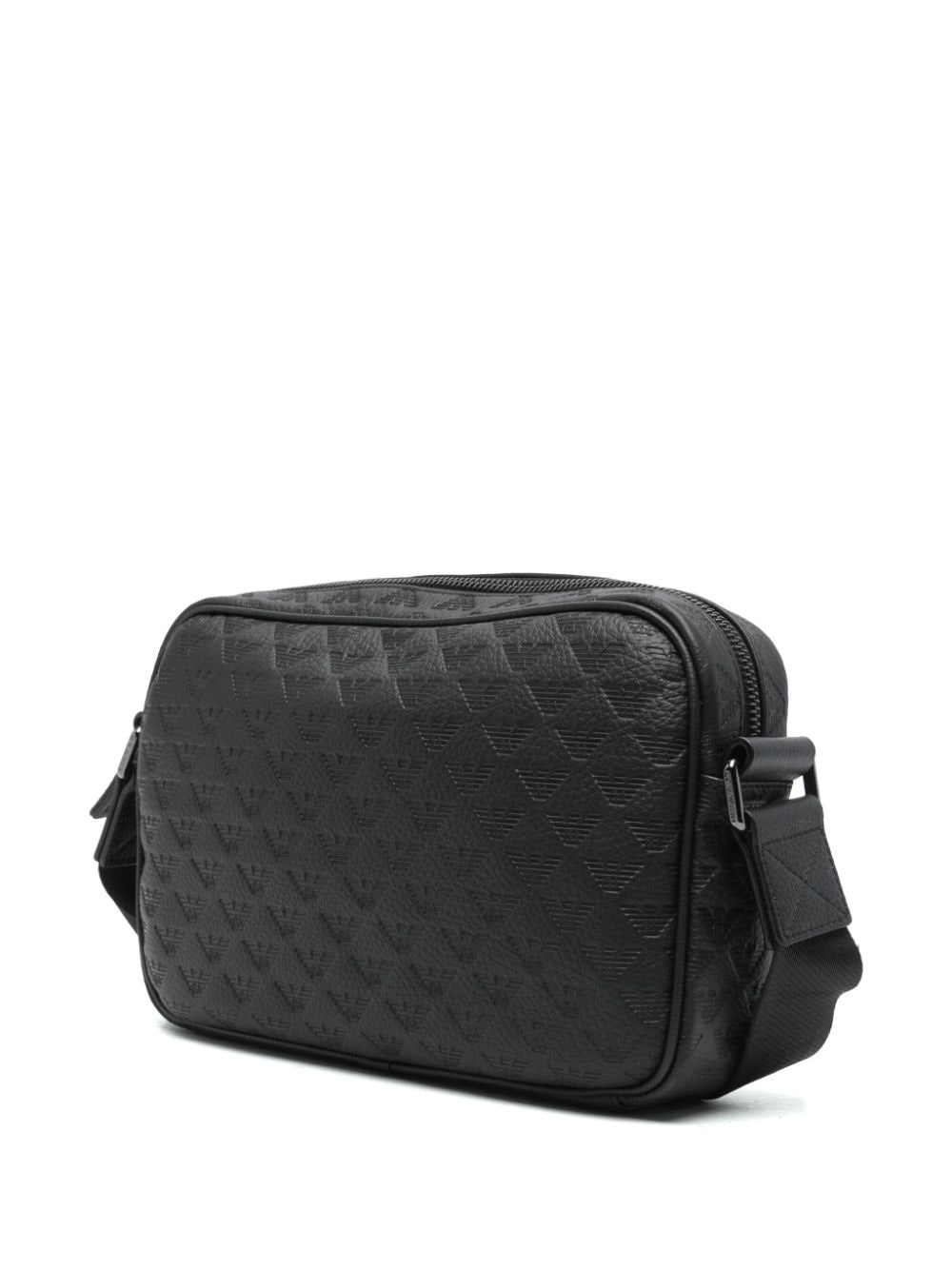 logo-debossed messenger bag - 2