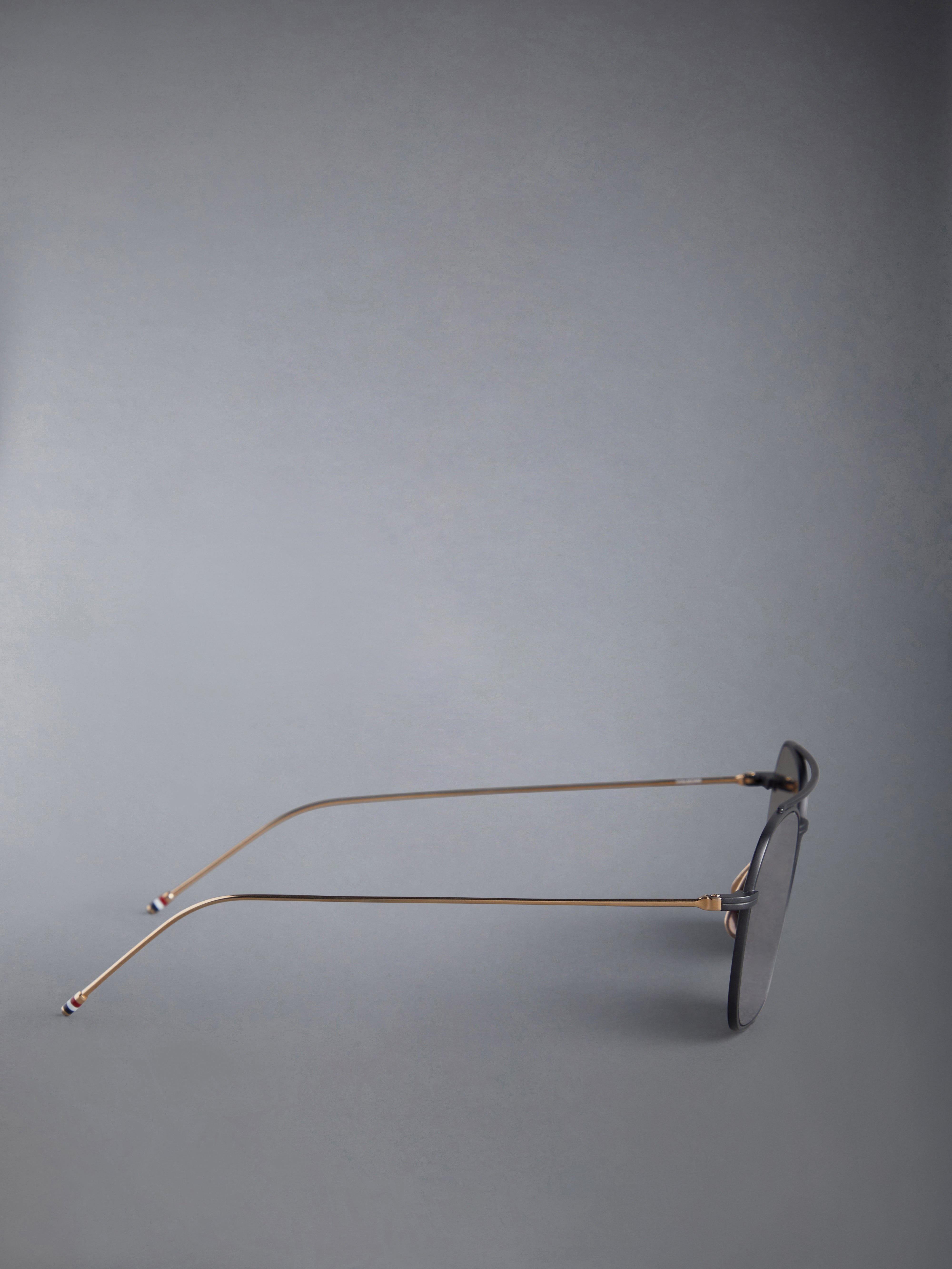 TITANIUM SQUARED AVIATOR SUNGLASSES - 4