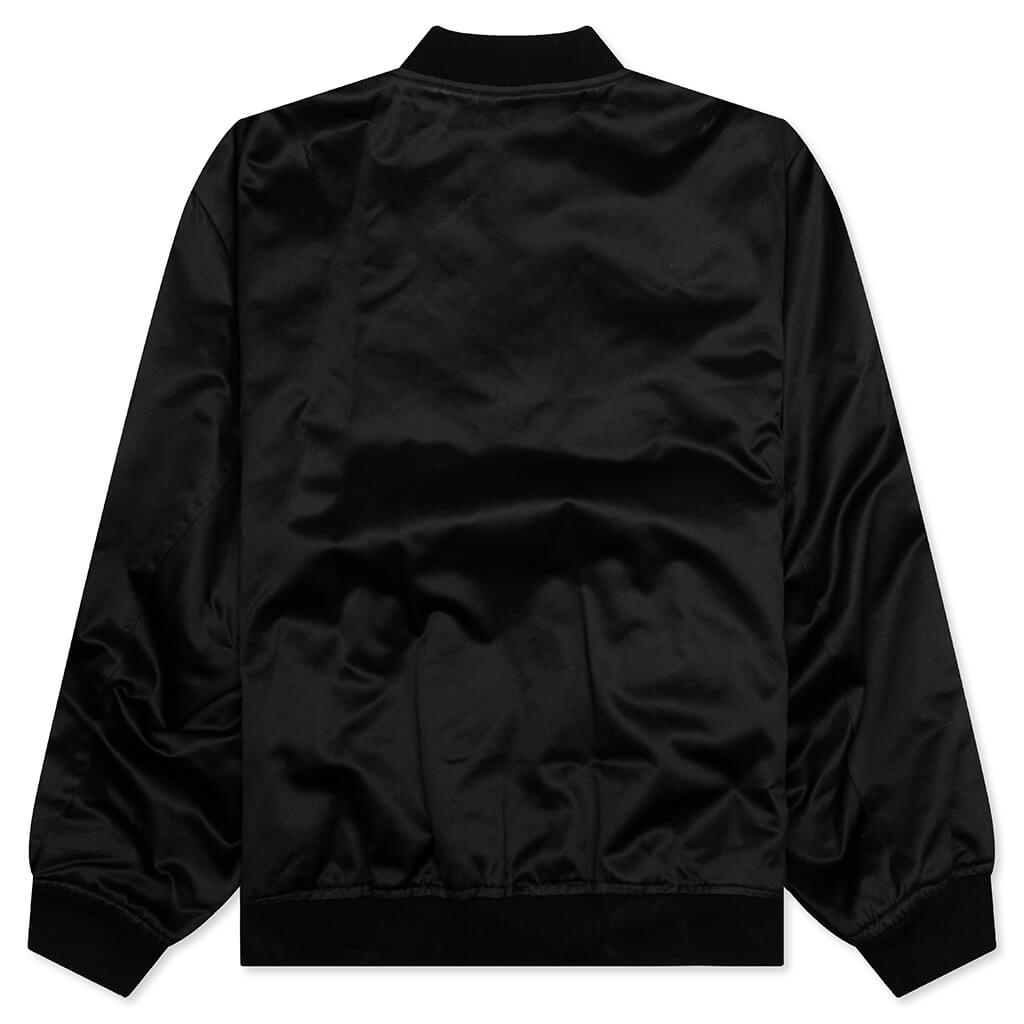 OVERSIZED BOMBER JACKET - PITCH BLACK - 2