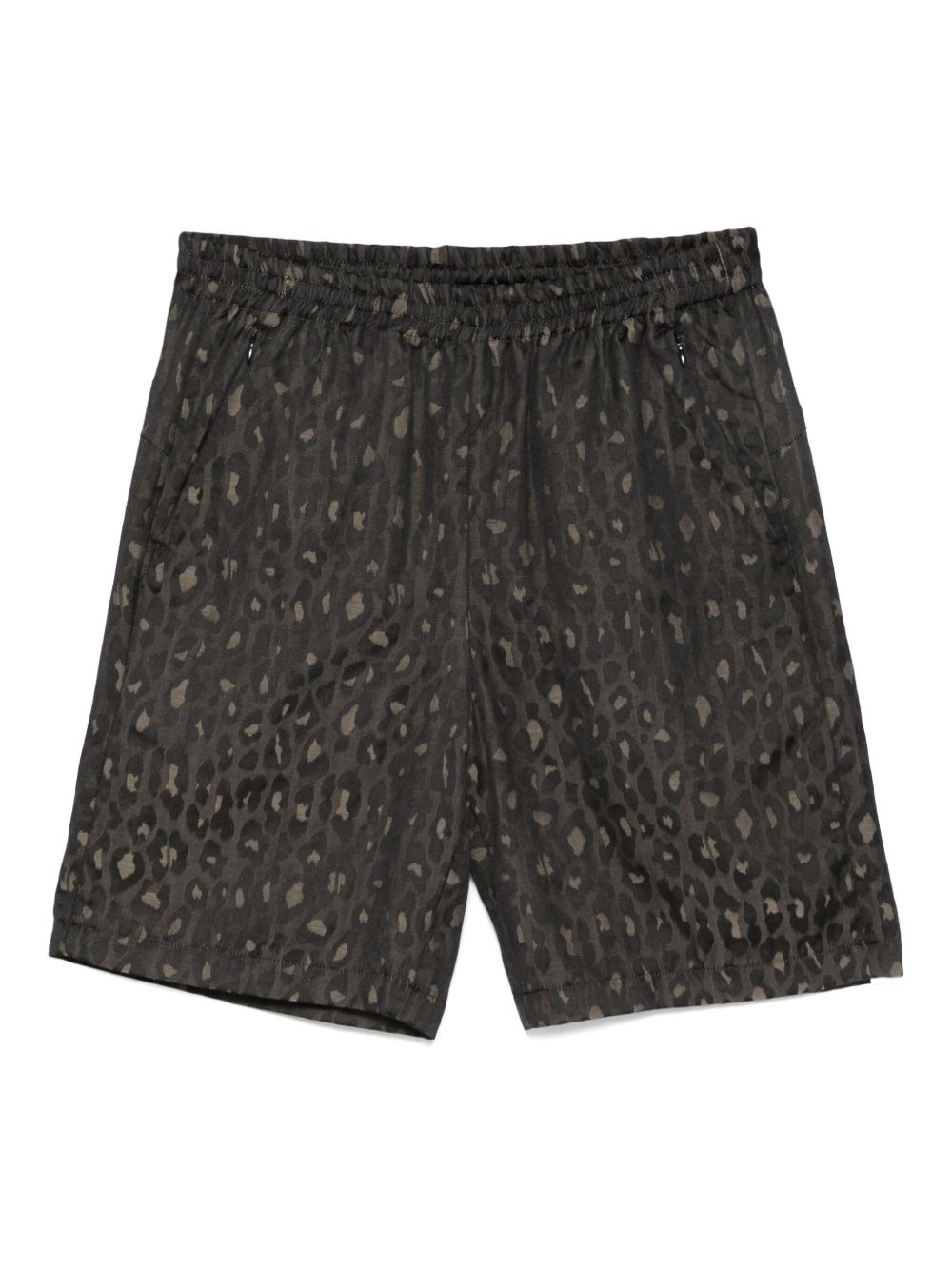 leopard-print shorts - 1