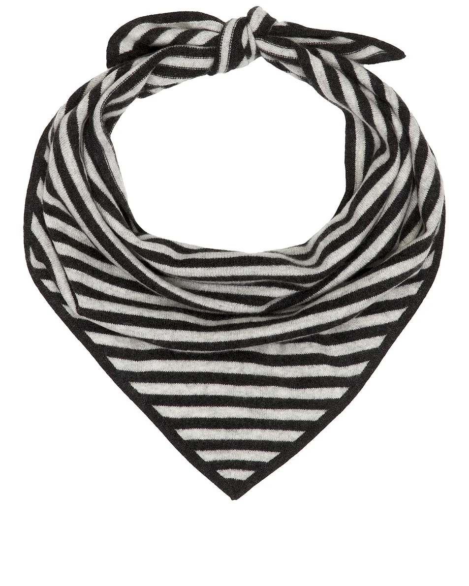 Striped Cashmere Bandana - 1