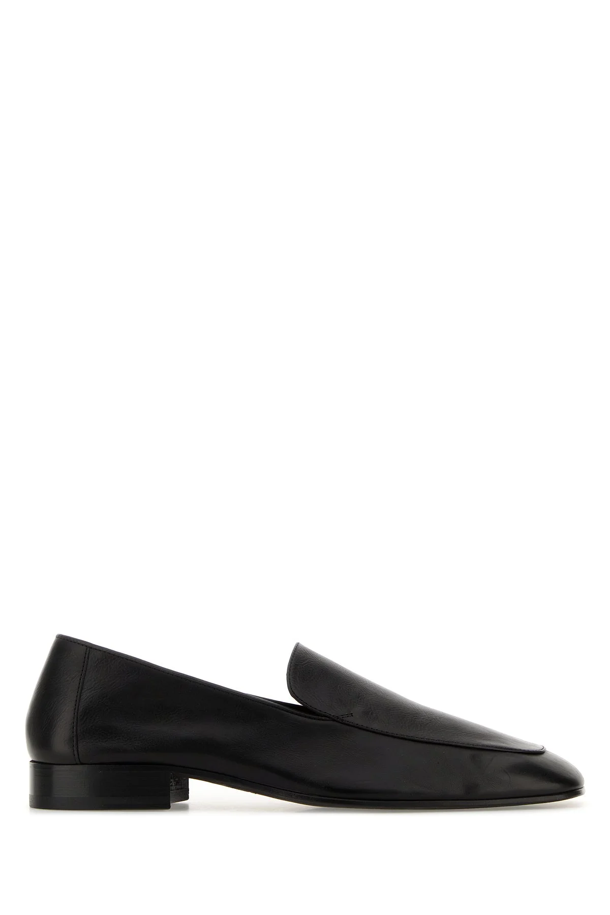 Dark brown leather loafers - 1