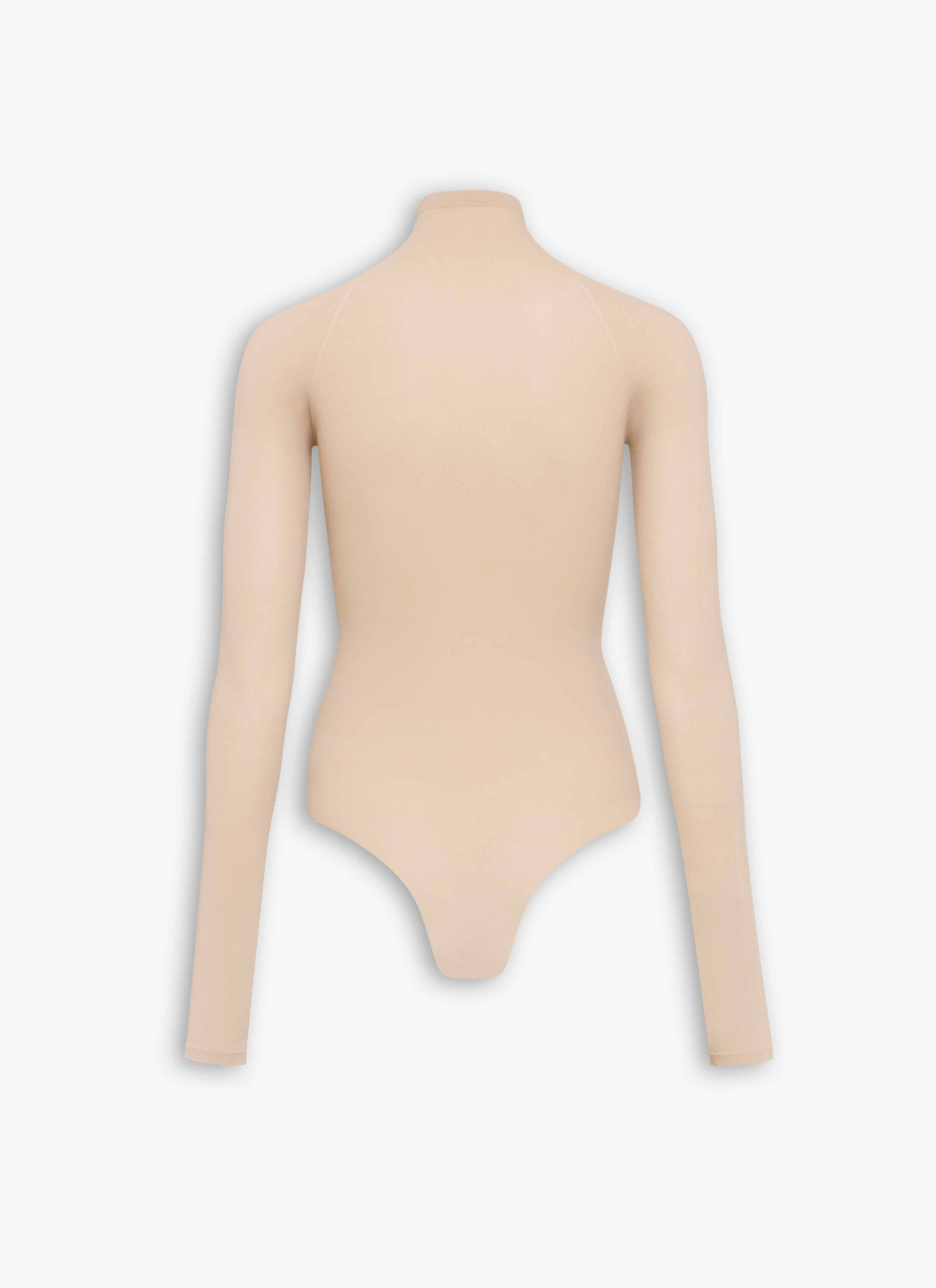 HIGH NECK SECOND-SKIN KNIT BODYSUIT - 4