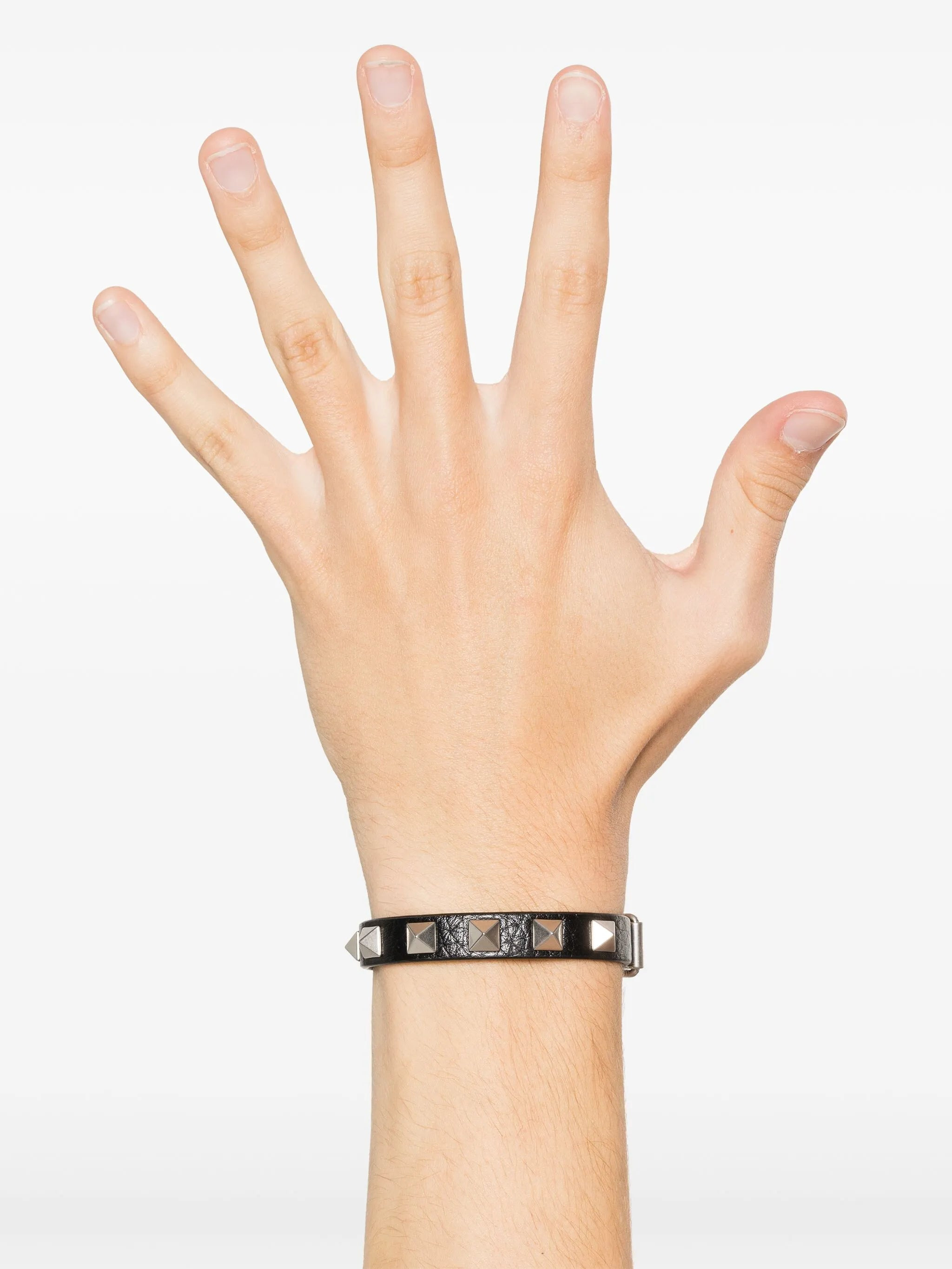 Rockstud leather bracelet - 2