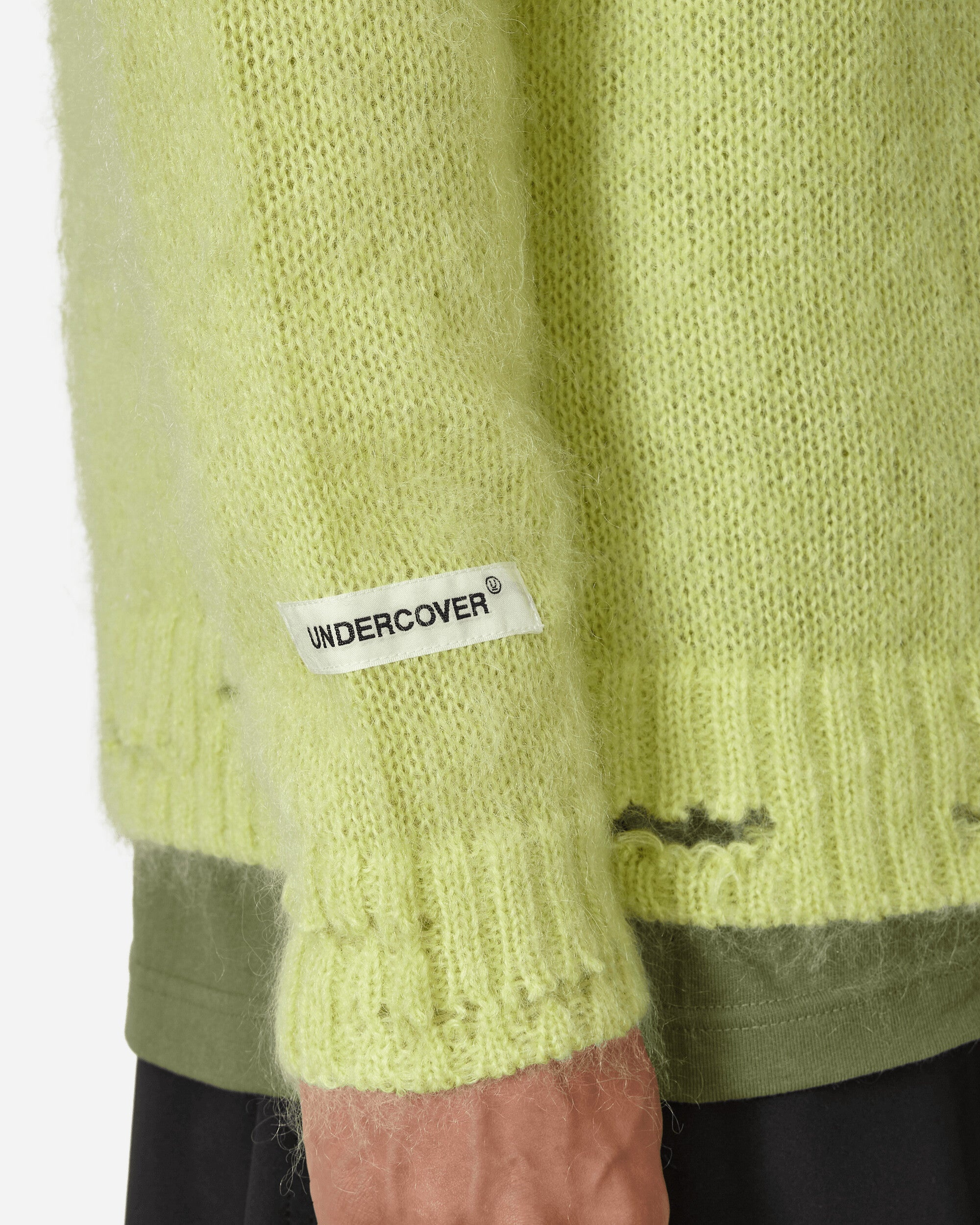 Mohair Crewneck Sweater Light Yellow - 5