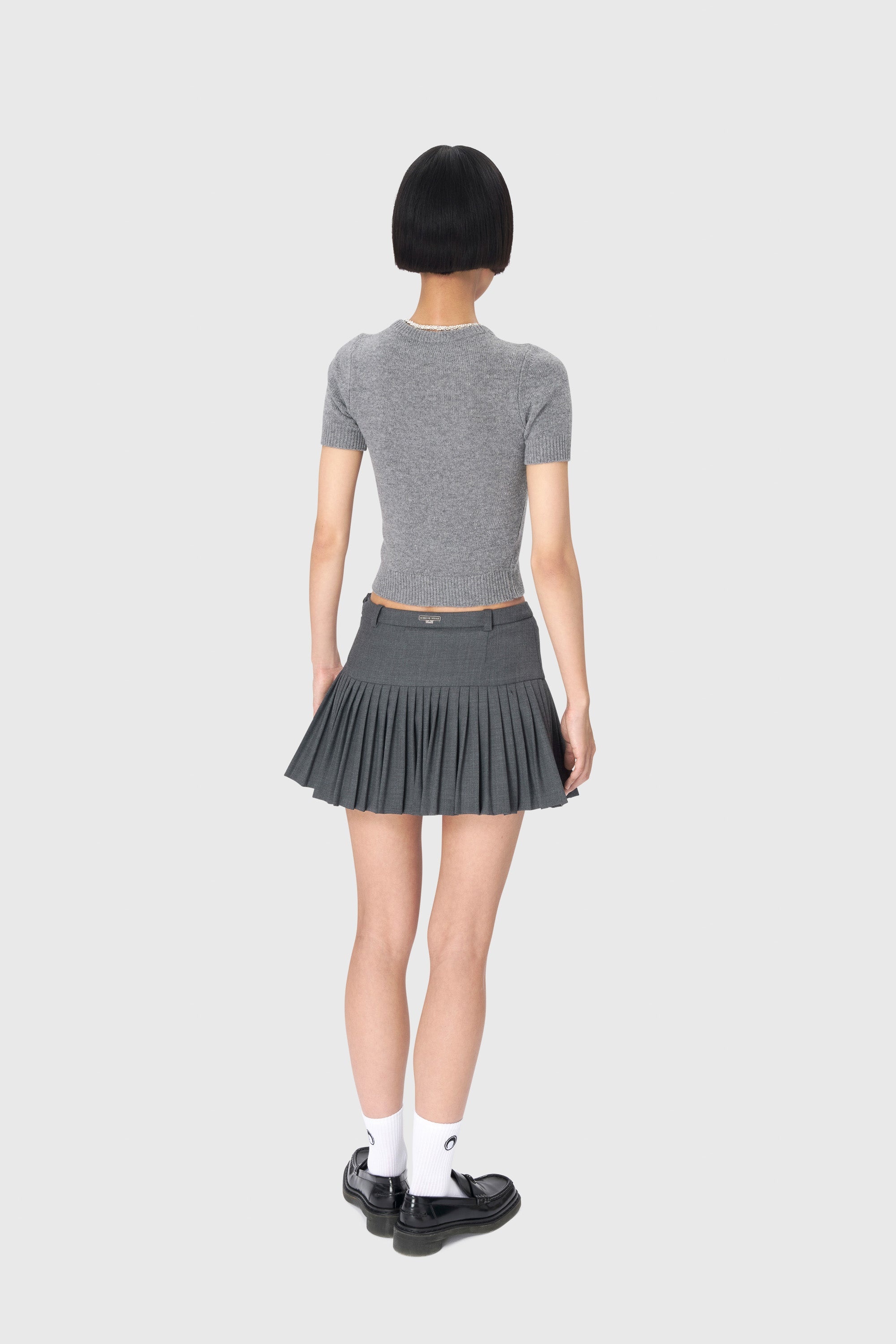 Clean Wool Knit Crewneck Sweater - 4
