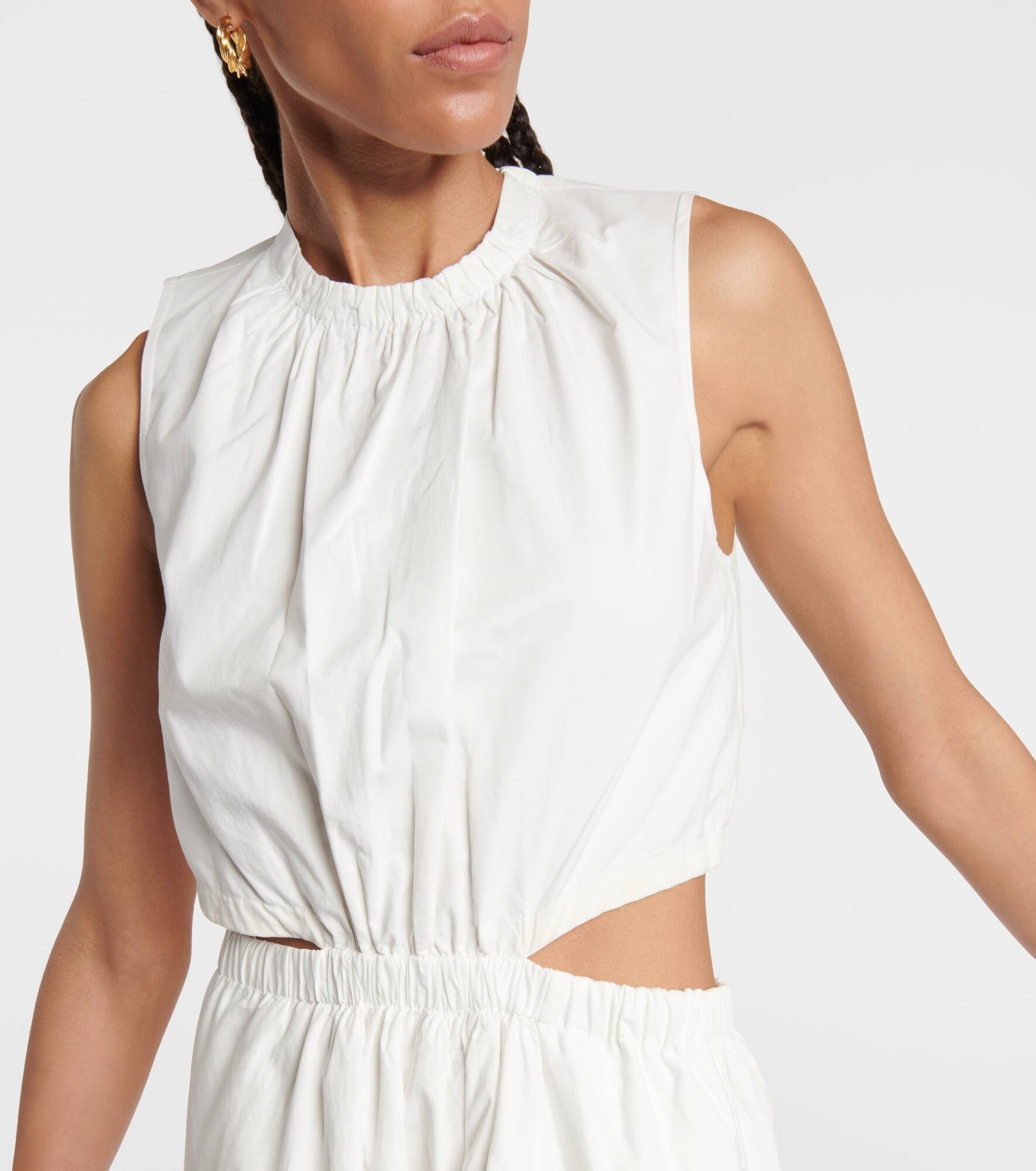 White Label cutout cotton midi dress - 4