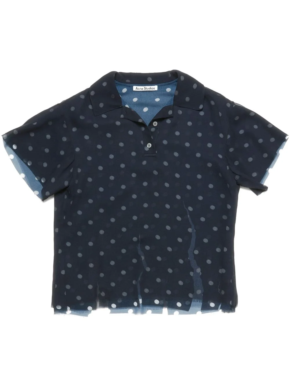 polka dot-print polo shirt - 1
