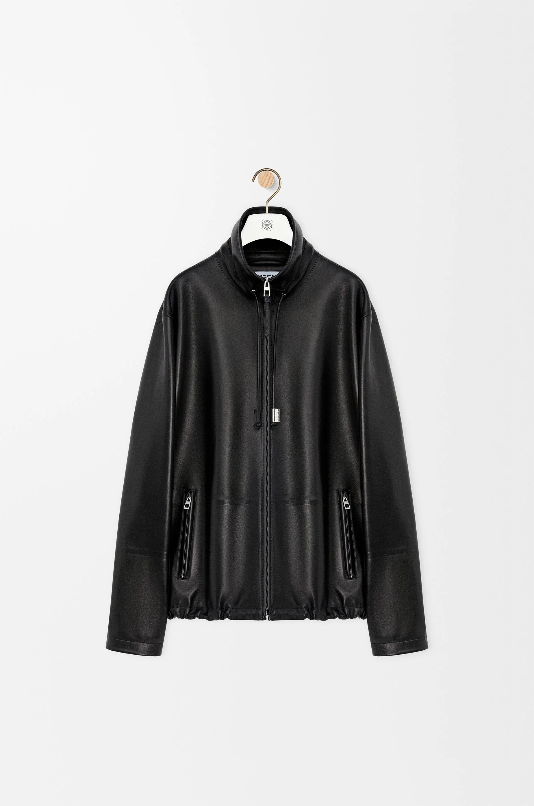 Zip-up jacket in nappa lambskin - 1