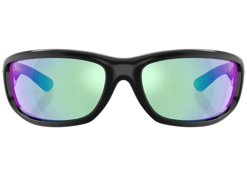 Ray-Ban Ray-Ban x A$AP Ultra Wrap 003 Next Generation Collection Sunglasses Polished Black Light Grey Mirror outlook