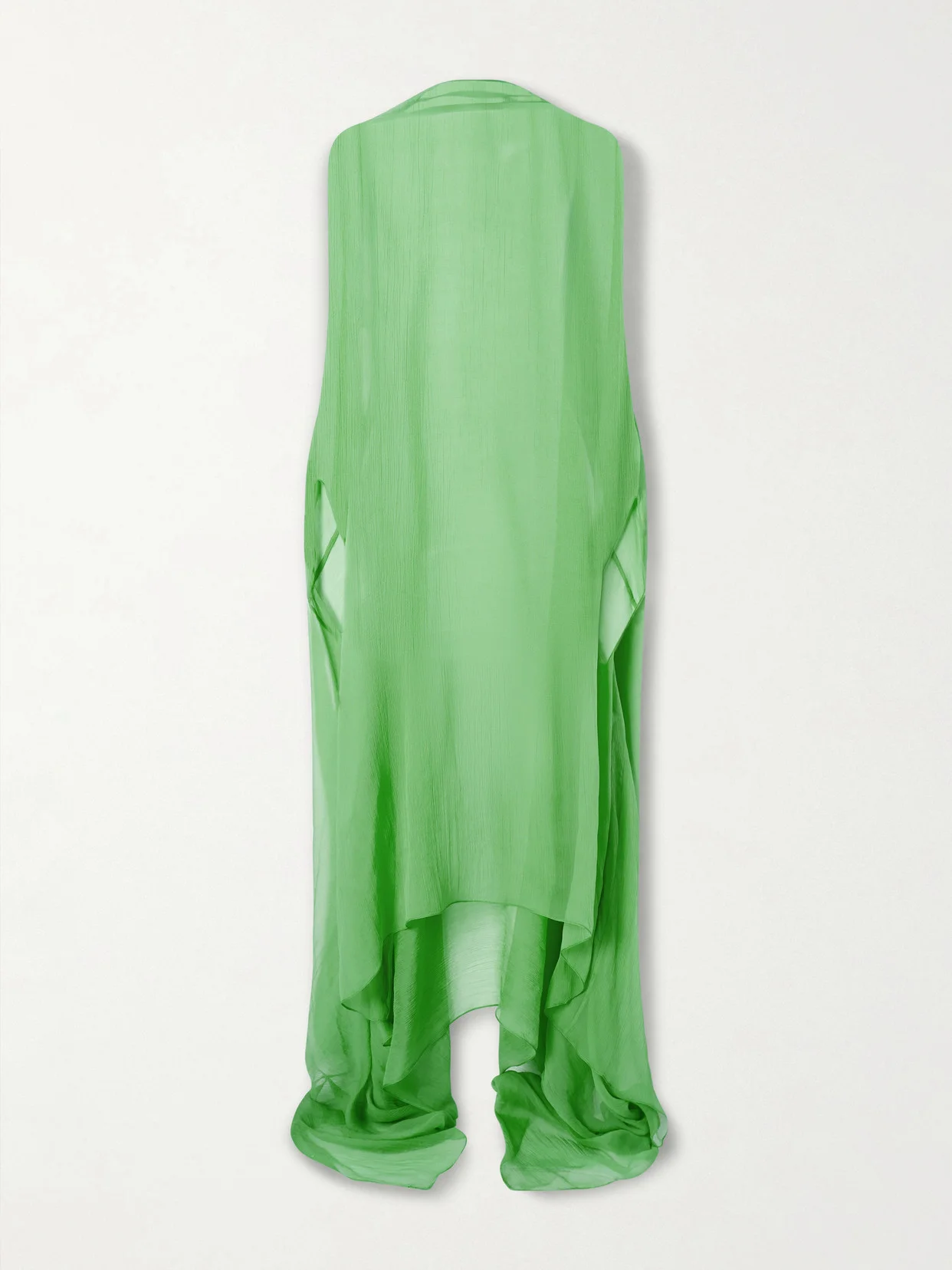 Ducy Draped Silk-chiffon Dress - 1