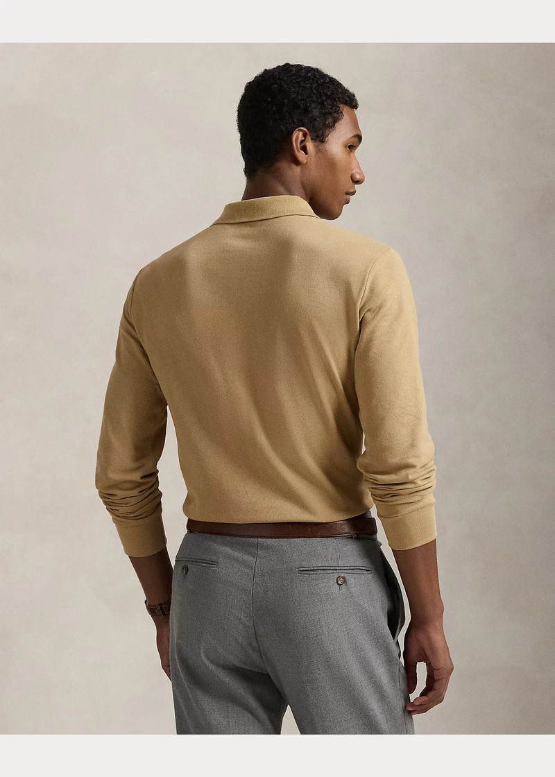 Mesh Long-Sleeve Polo Shirt – All Fits 4