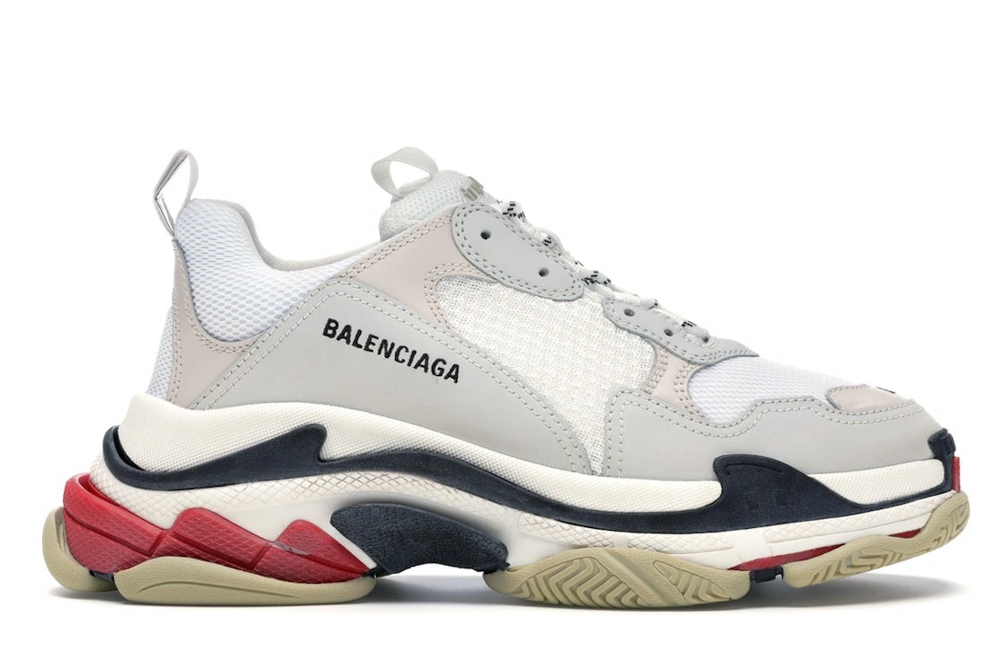 Balenciaga Triple S White Black Red - 1