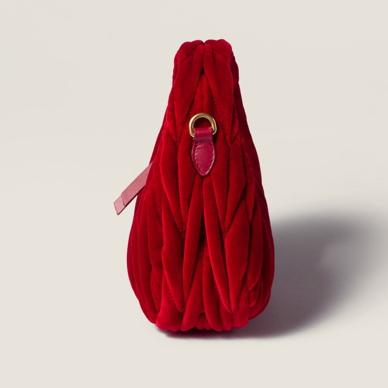 Wander matelassé velvet mini-bag 7