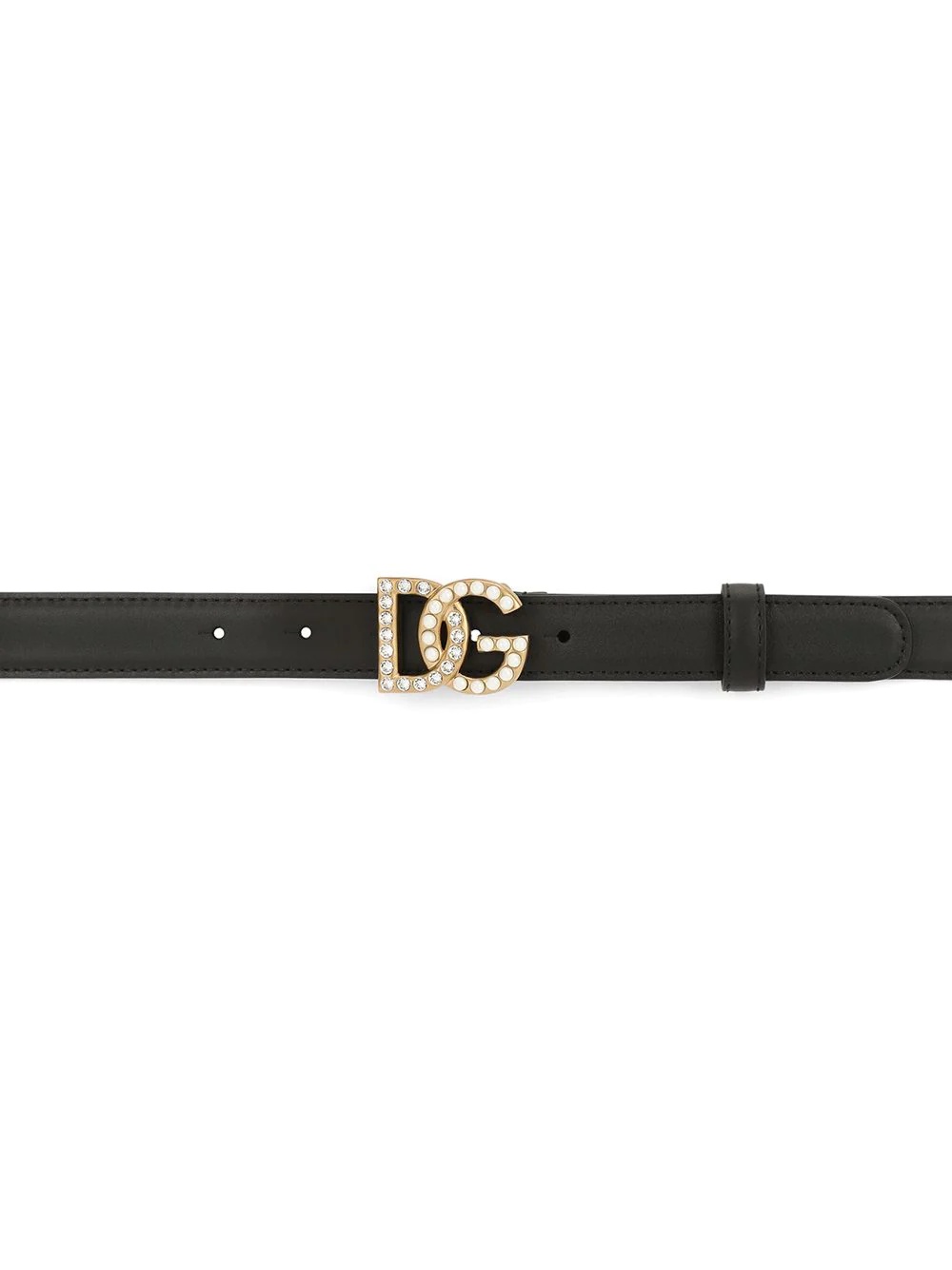 logo-plaque studded belt - 3
