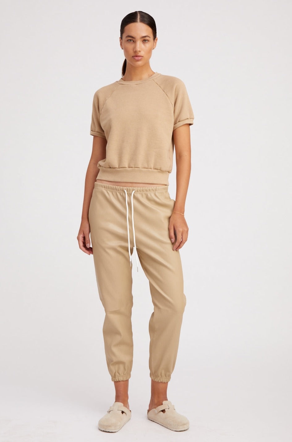 KHAKI RAGLAN SWEATSHIRT - 2