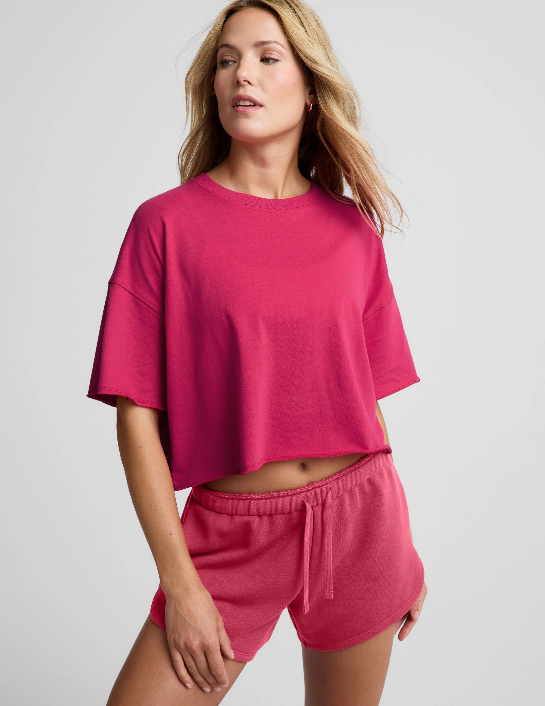 SoftKnit Better Than Ever Cropped Cotton Tee - 1
