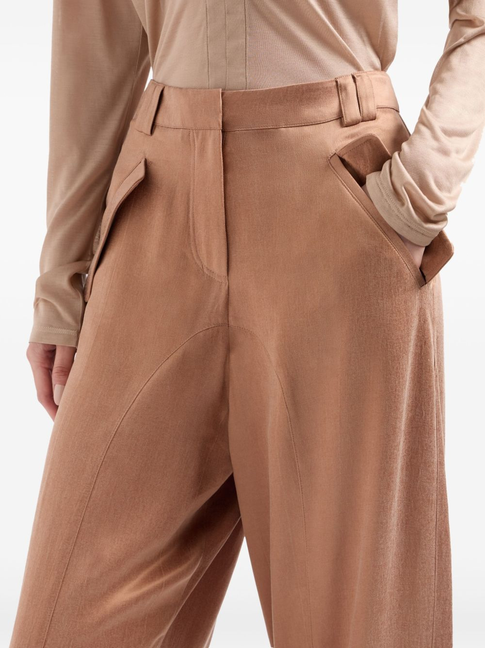 straight-leg trousers - 4
