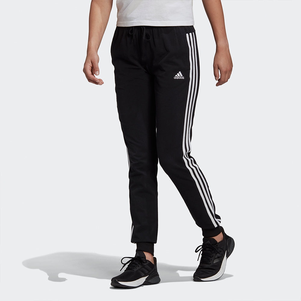 (WMNS) adidas Training Essentials 3-Stripes Pants Asia Sizing 'Black' GM5542 - 2