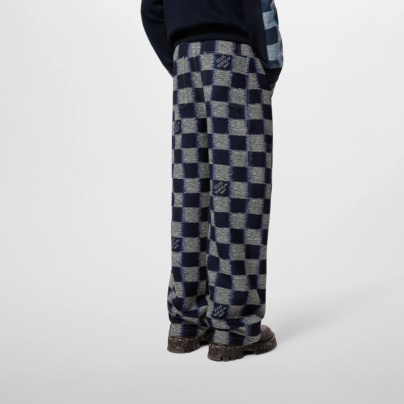 Damier Wool Workwear Pants 2