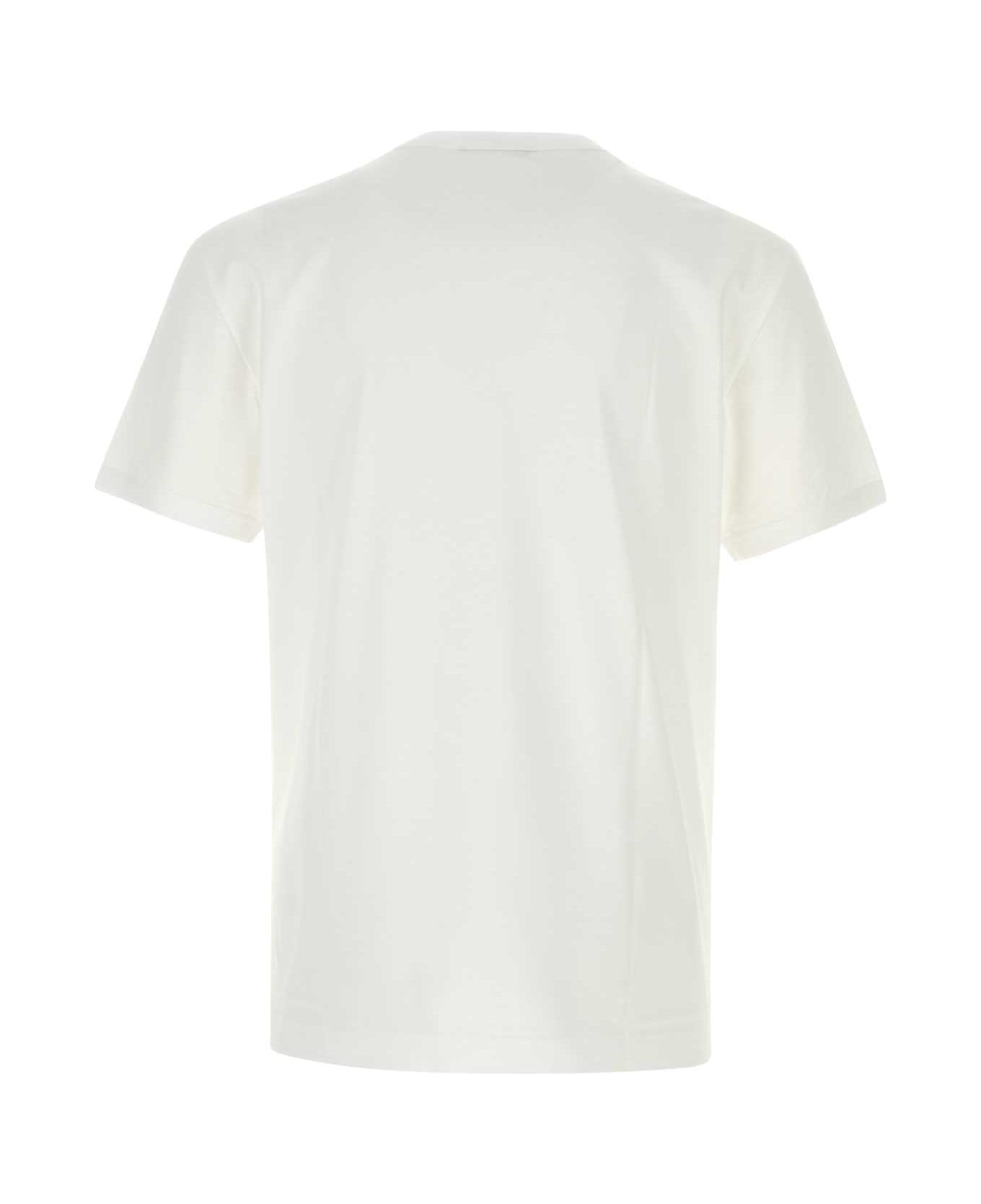 White Cotton T-shirt - 2