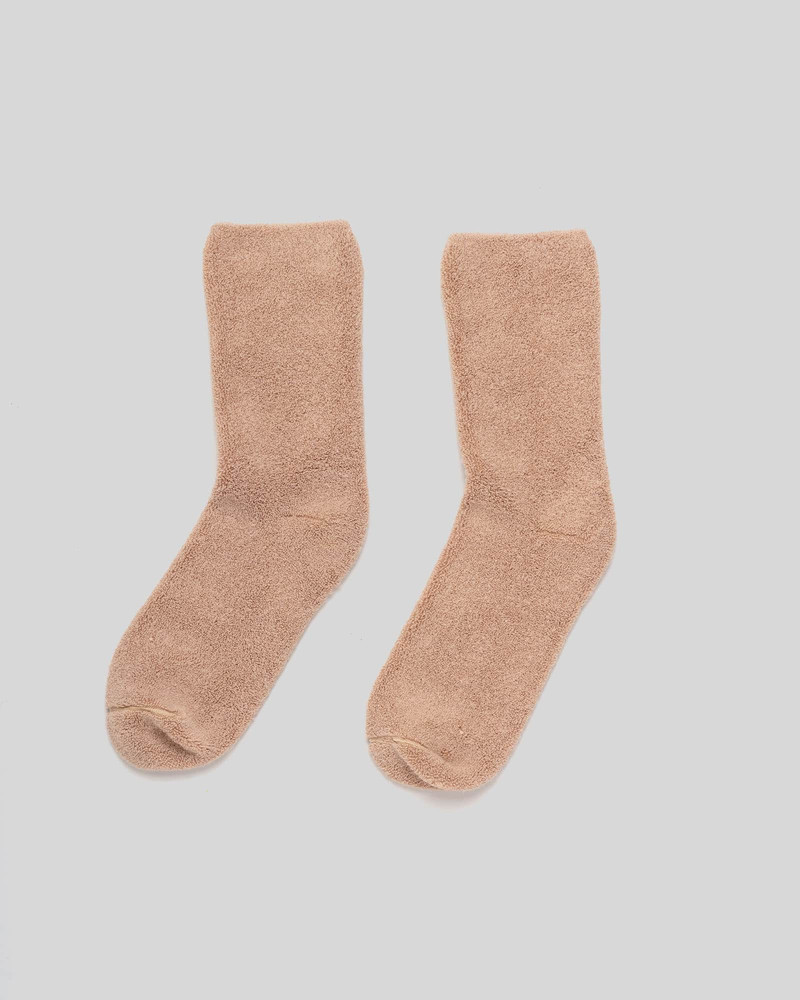 Buckle Overankle Socks - Textured Organic Cotton 4