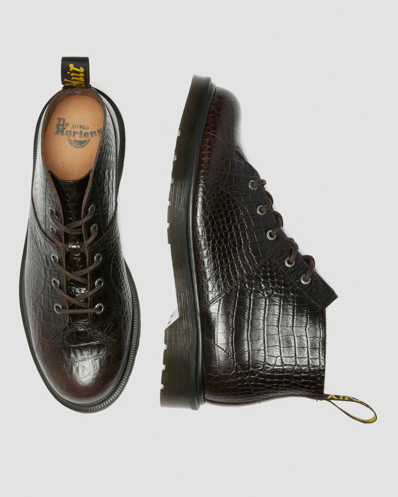 Dr. Martens Church Crocodile Analine Leather Ankle Boots outlook