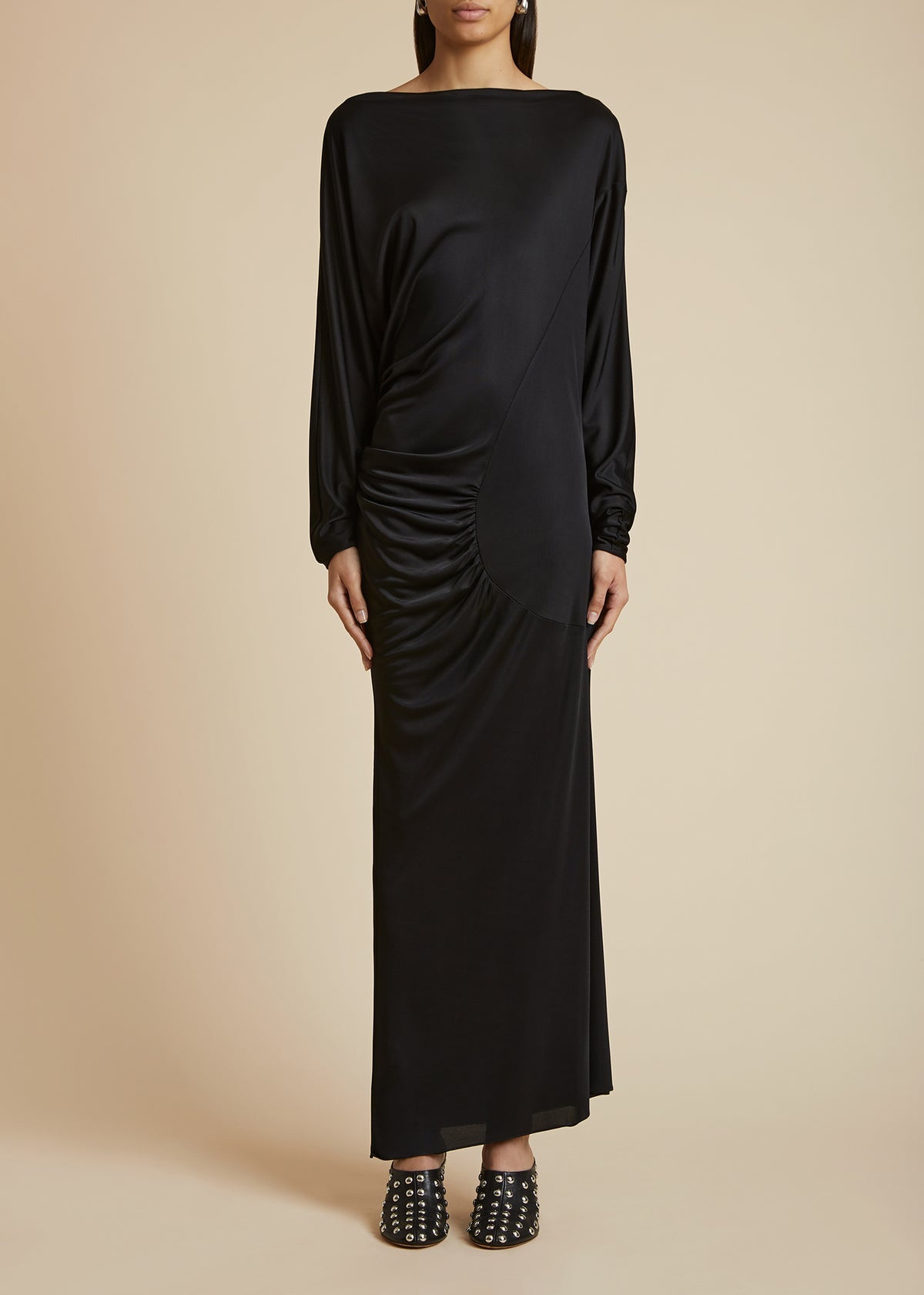 The Oron Dress in Black - 2