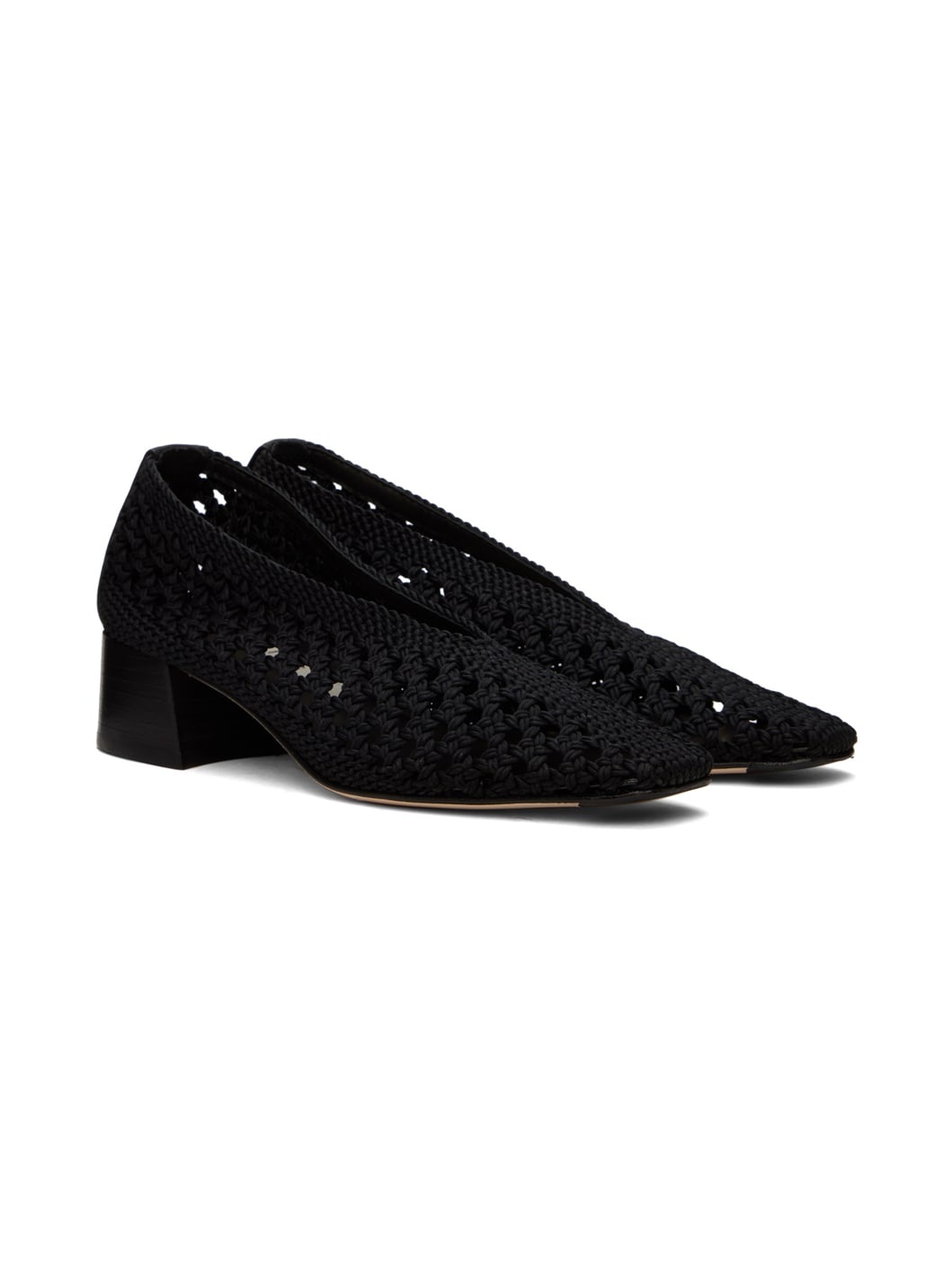Black Taissa Courts Heels - 4
