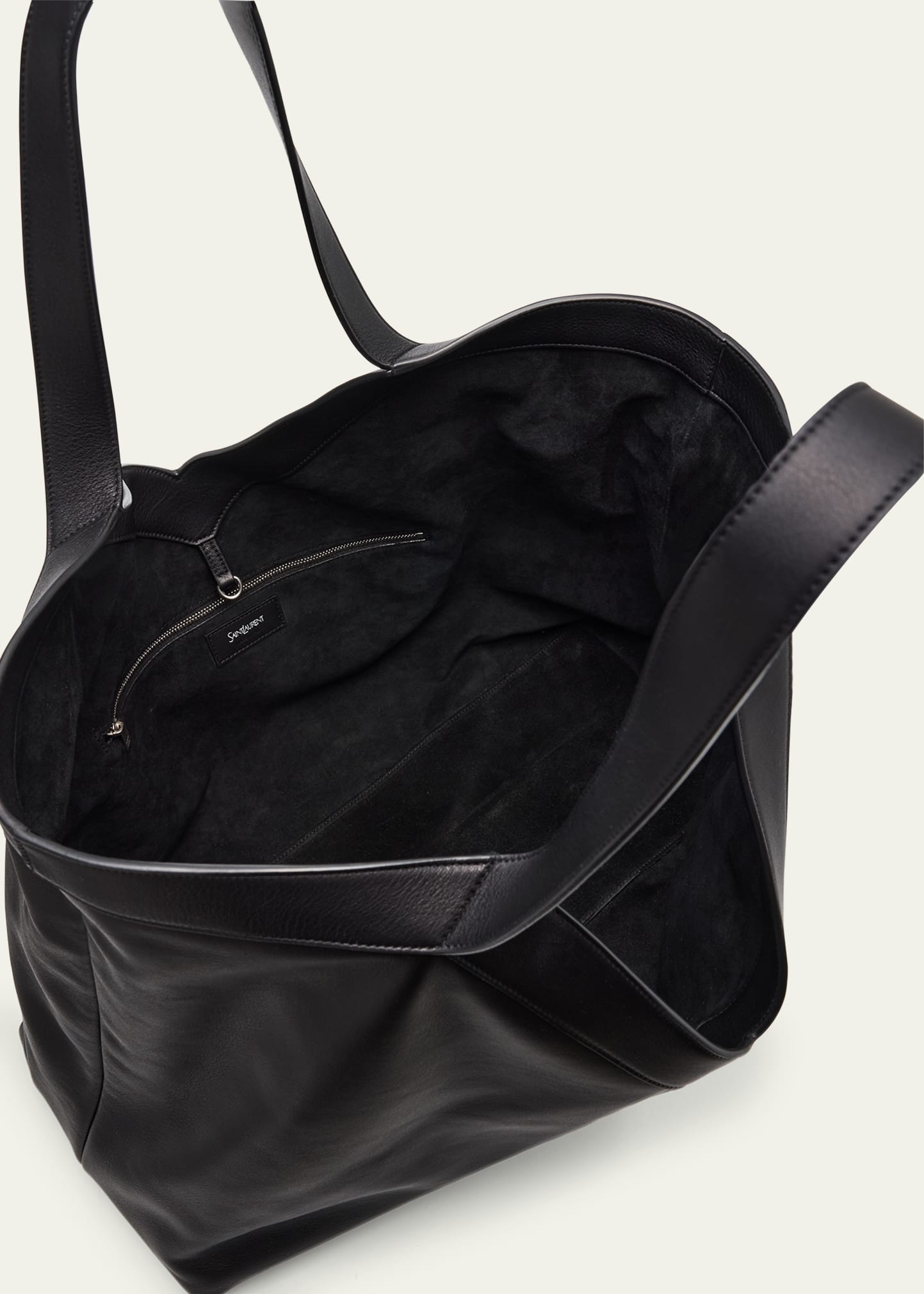Men's Giant Y Grainy Leather Tote Bag - 4