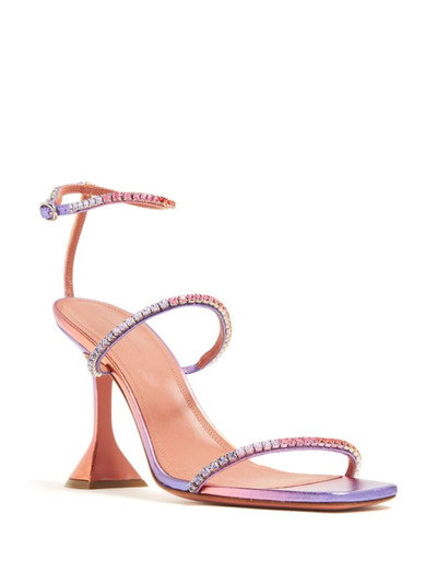 Amina Muaddi Gilda 95mm crystal-embellished sandals outlook