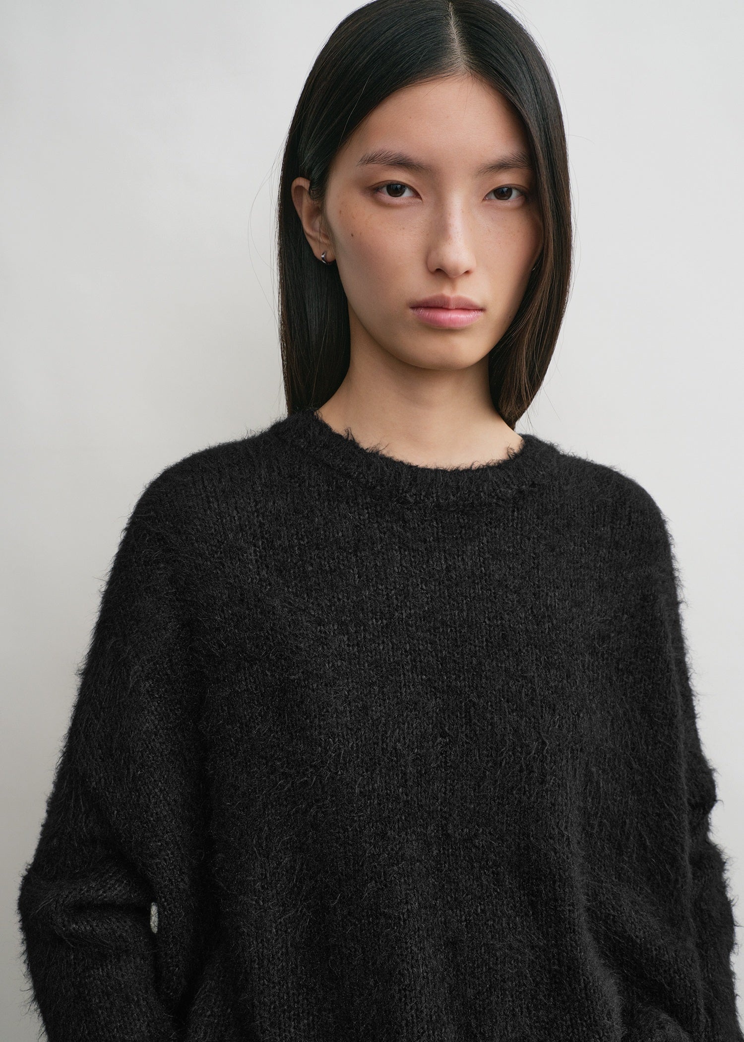Boxy silk knit black - 5