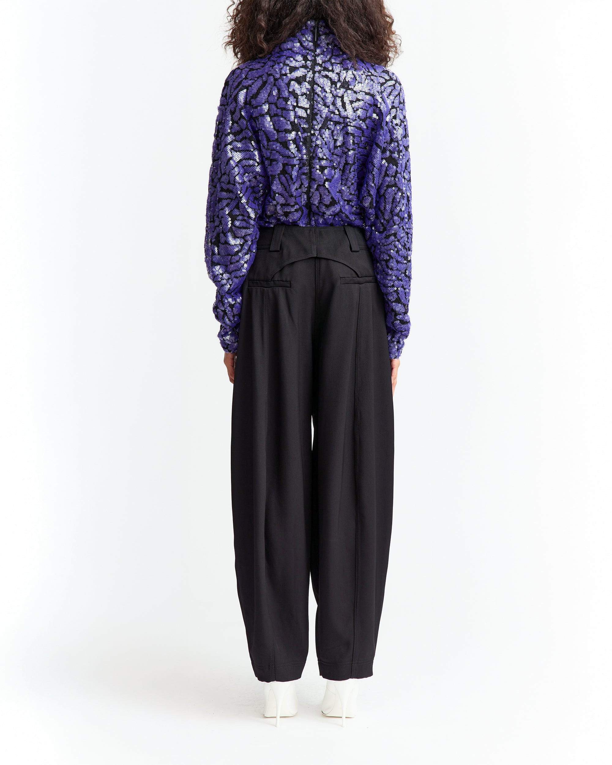 OLAMO TOP IN LACE SEQUIN - 4