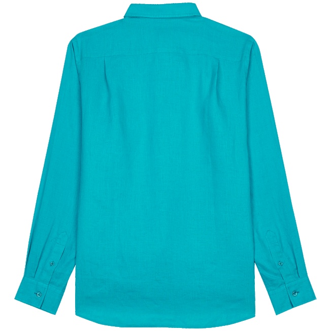 Men Linen Shirt Solid - 2