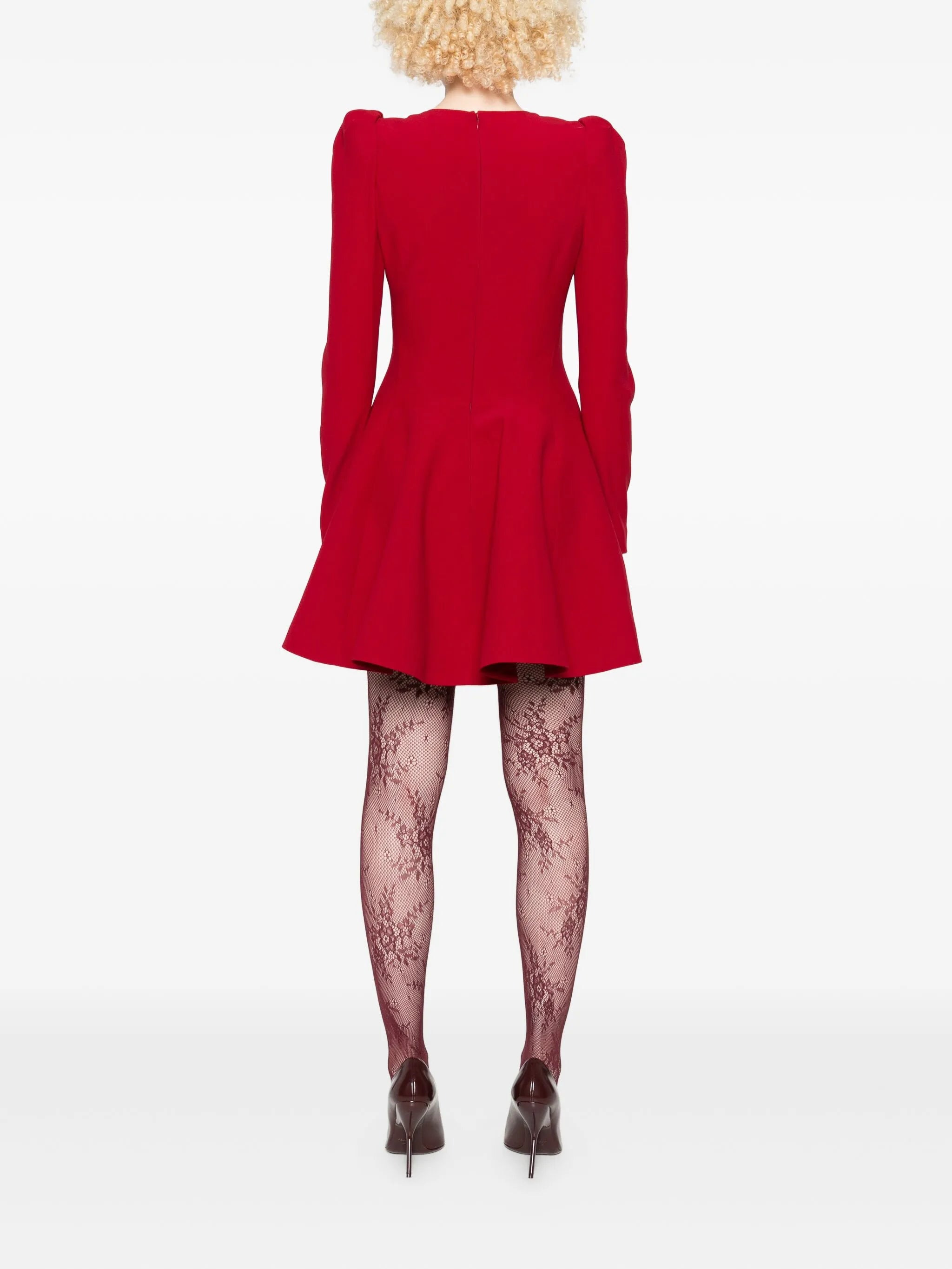 Alexander Mcqueen Puff-sleeve Fitted Dress - 5