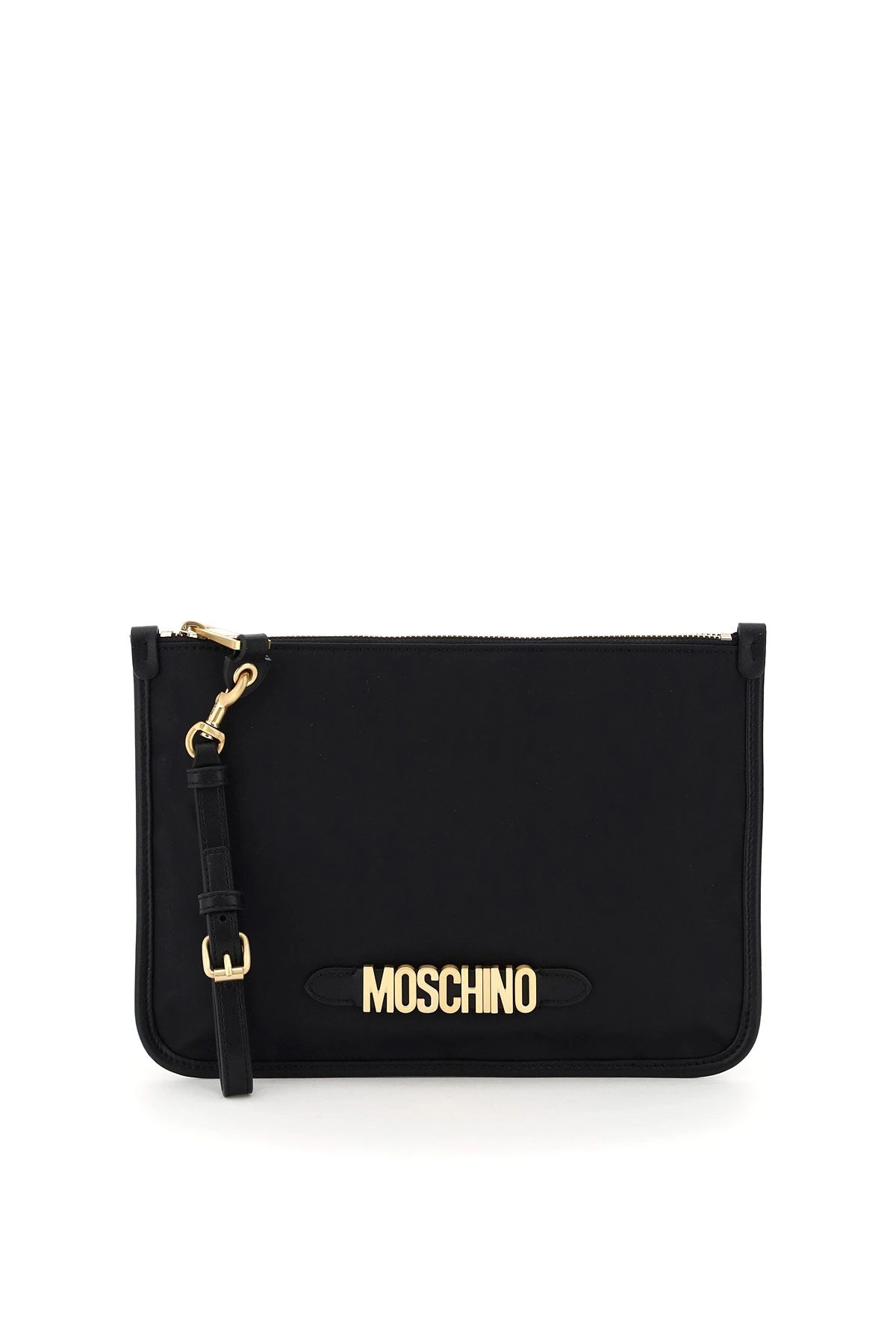 FABRIC POUCH MOSCHINO LETTERING - 1