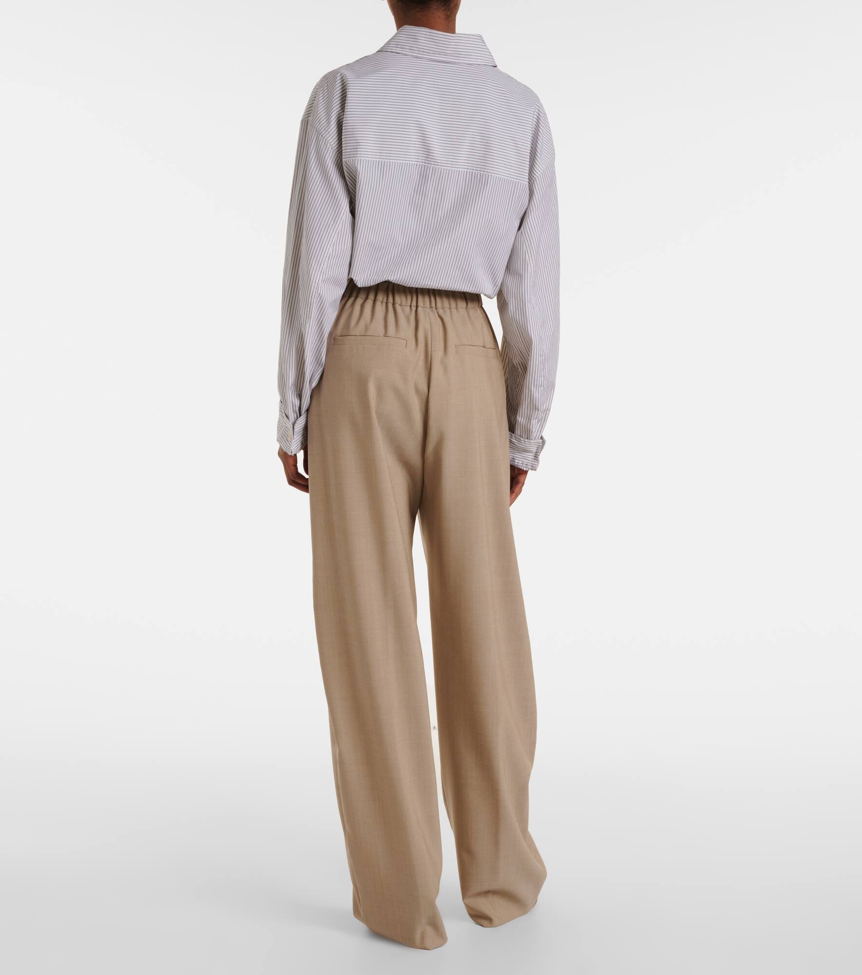 Salvo virgin wool wide-leg pants - 3