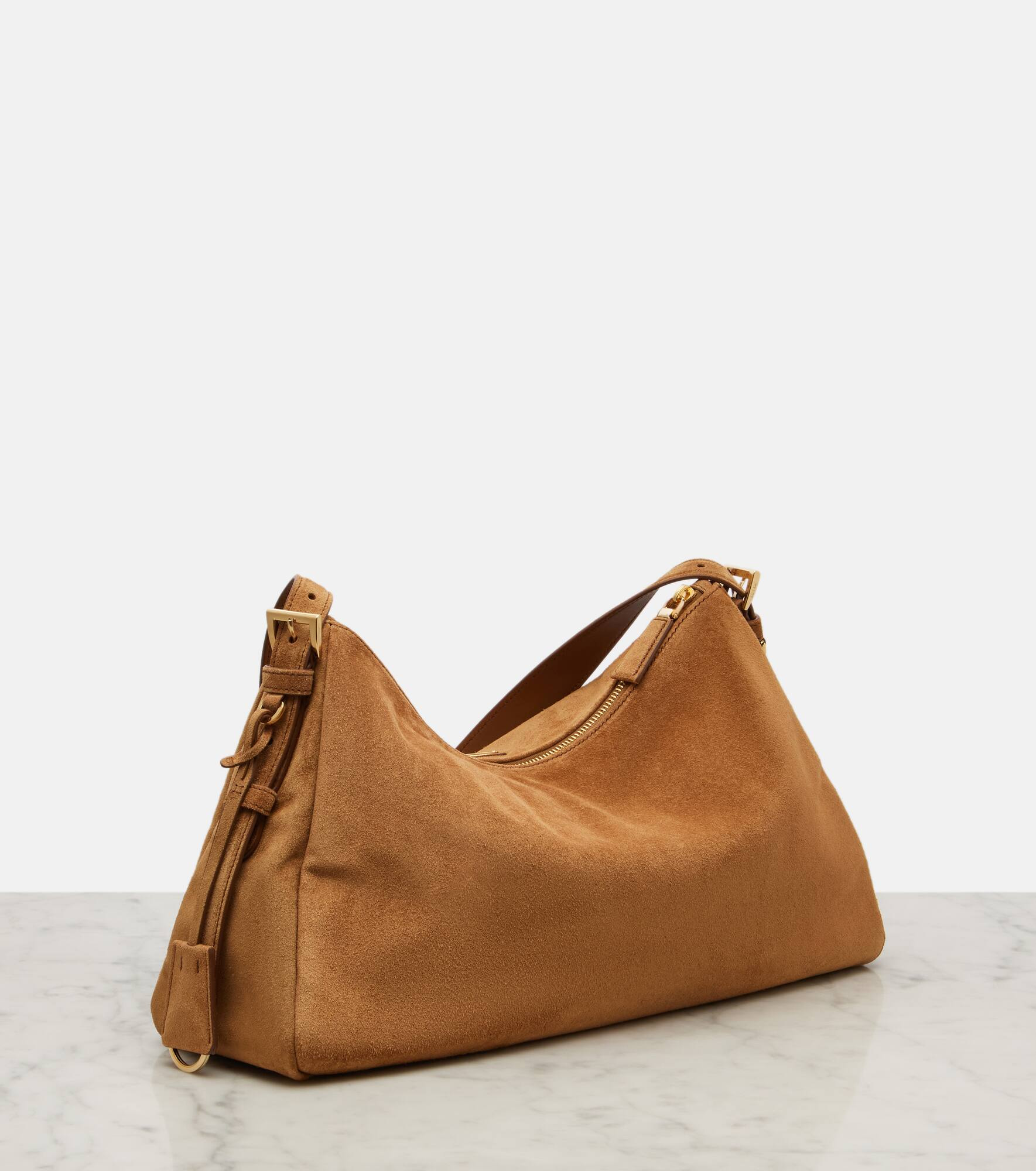 Prada Aimée Medium suede shoulder bag - 4