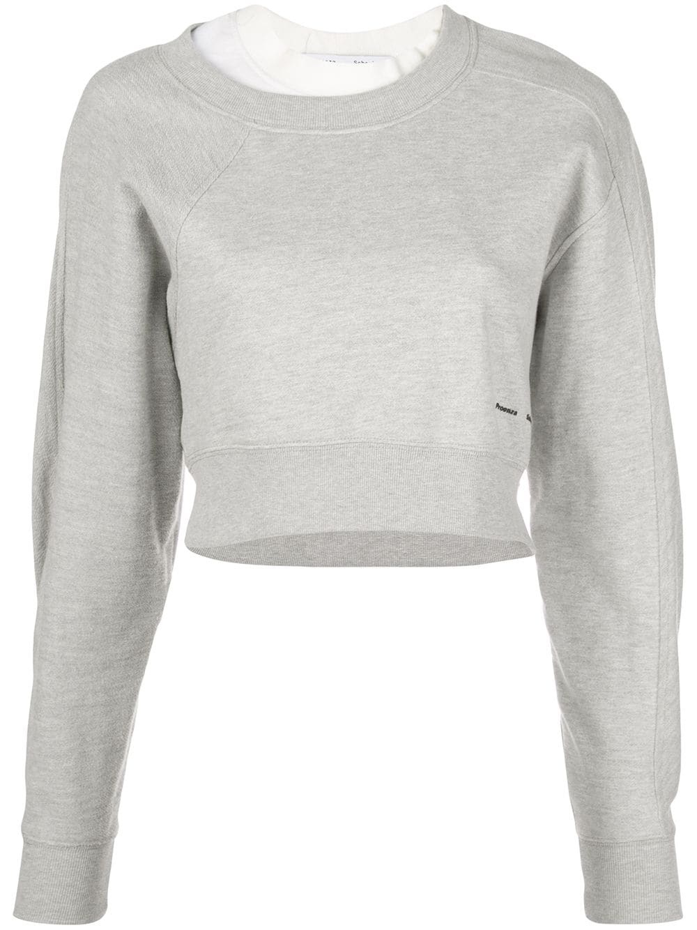 layered sweatshirt - 1