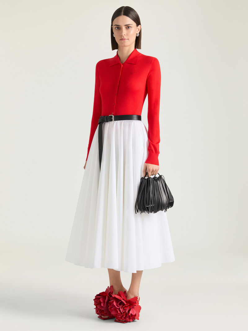 Givenchy NANO FACET TOTE BAG IN LEATHER WITH FRINGES outlook