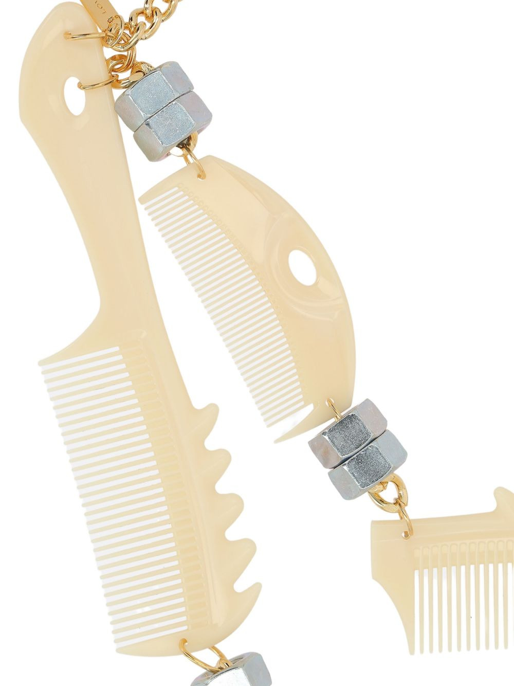 comb-shaped details necklace - 2